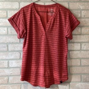 L.L. Bean Women's Streamside Tee, Short-Sleeve Split-neck